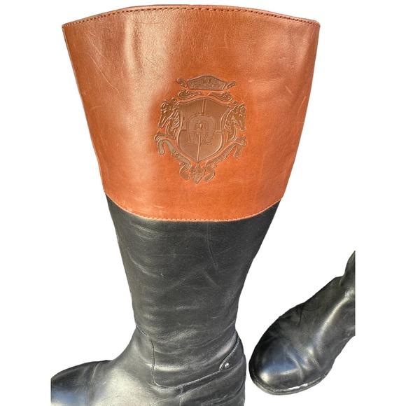Etienne Aigner Women's Leather Tall Riding Boots Size 9 - Picture 3 of 7